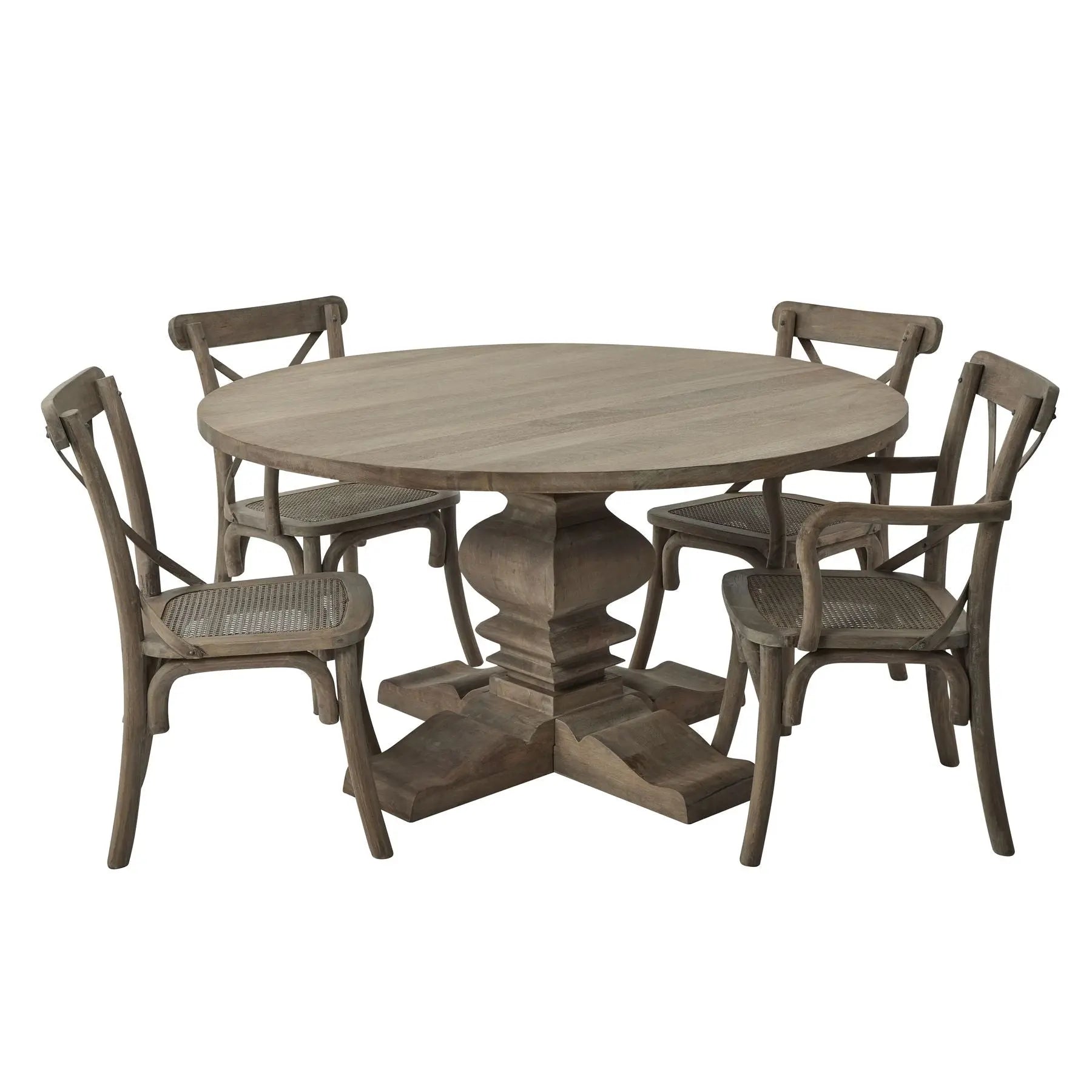 Copgrove Collection Round Pedestal Dining Table Makur Interior