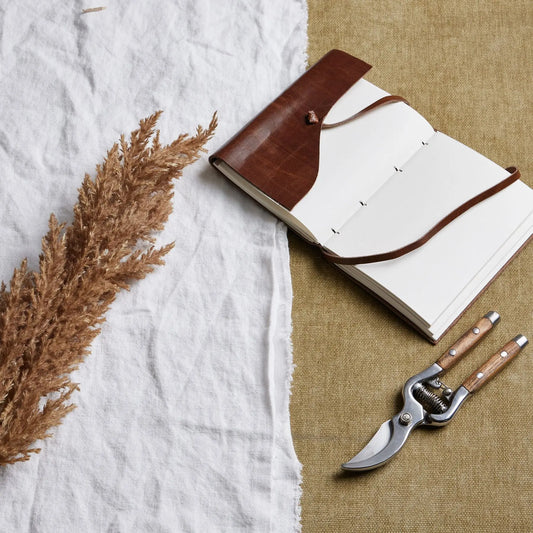 Taupe Faux Dried Pampas Grass Stem Makur Interior
