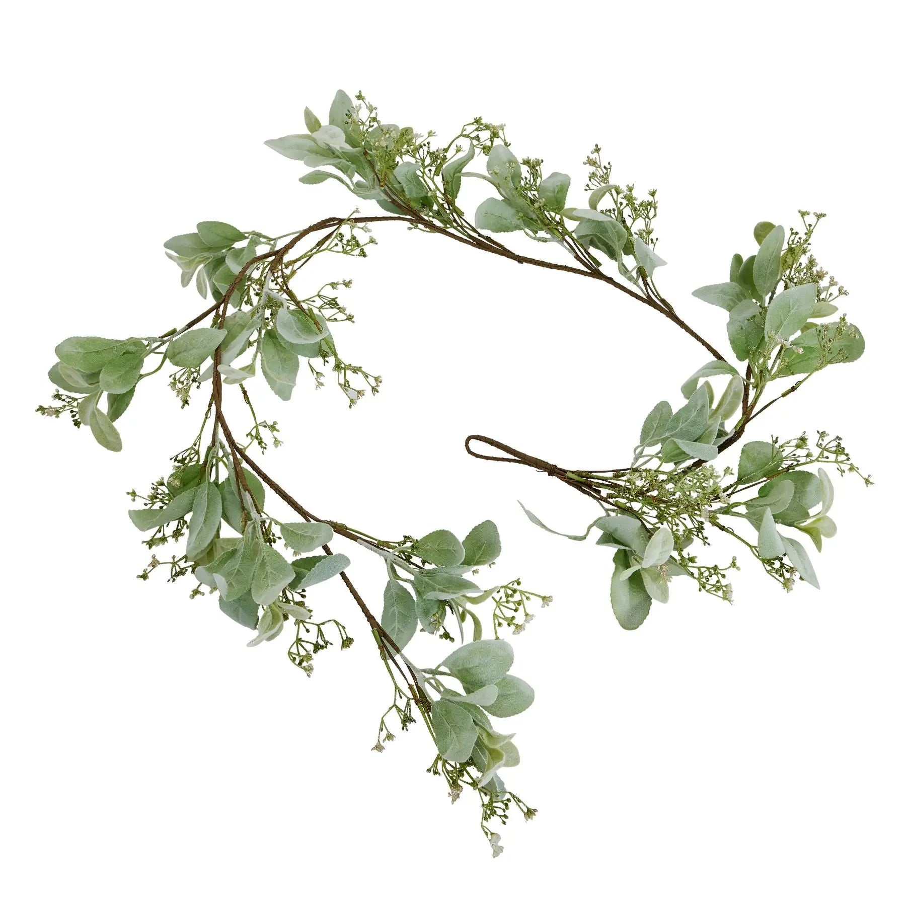 Winter Garland With Lambs Ear And Wax Flower Makur Interior