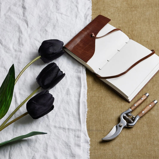 Tall Black Triple Tulip Stem Makur Interior