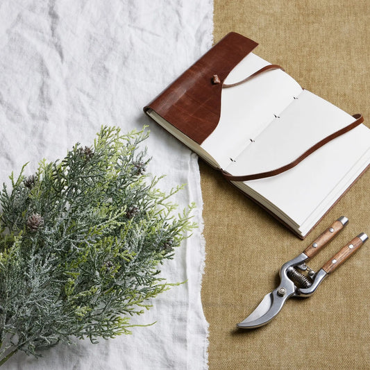 Frosted Pine Spray Stem With Pinecones Makur Interior