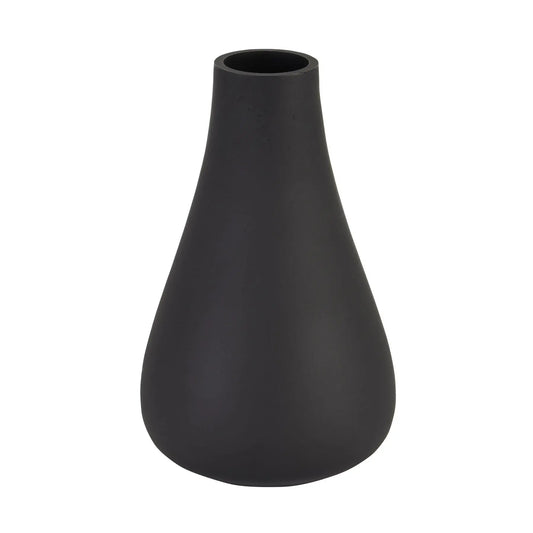 Black Tapered Glass Vase Makur Interior