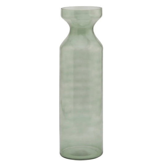 Smoked Sage Glass  Fluted Vase Makur Interior