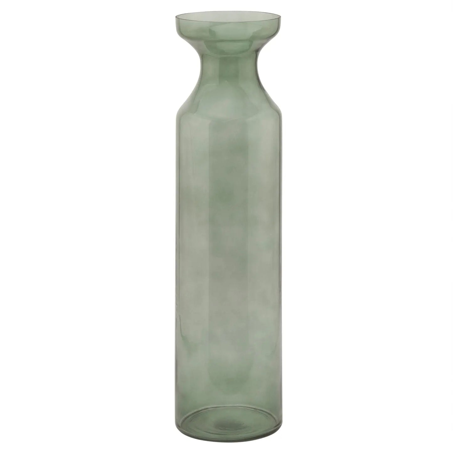 Smoked Sage Glass Tall Fluted Vase Makur Interior