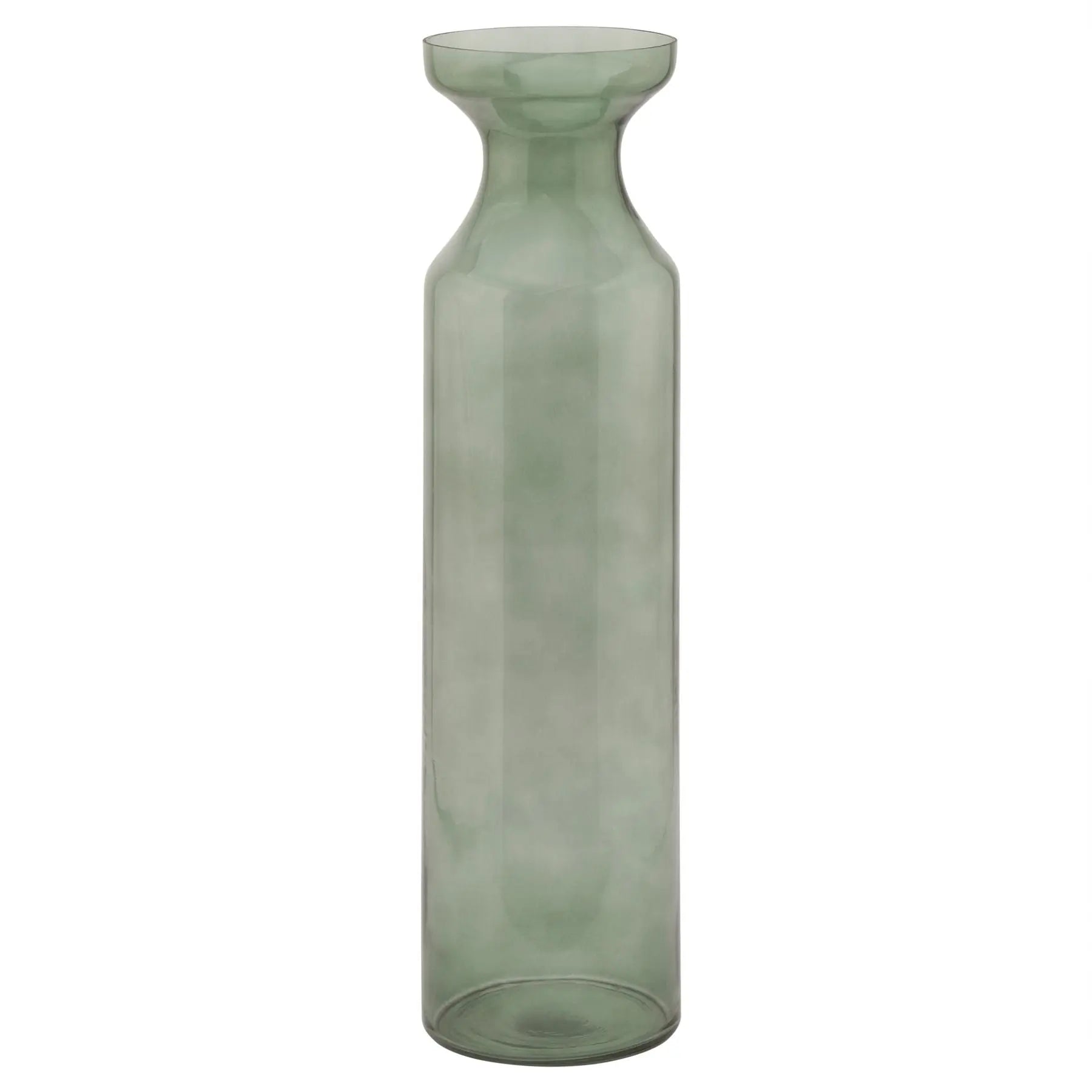 Smoked Sage Glass Tall Fluted Vase Makur Interior