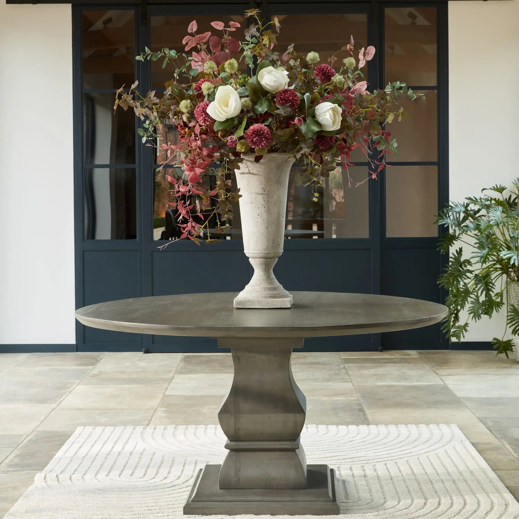 Stone Effect Urn Planter Makur Interior