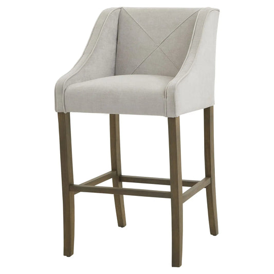 Epsom Grey Bar Stool Makur Interior