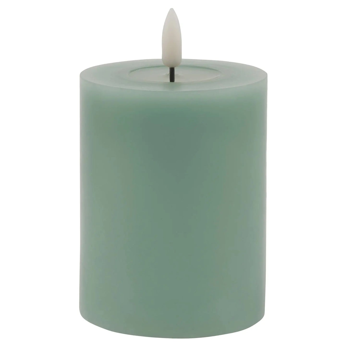 Luxe Collection Melt Effect 3x4 Sage LED Wax Candle Makur Interior