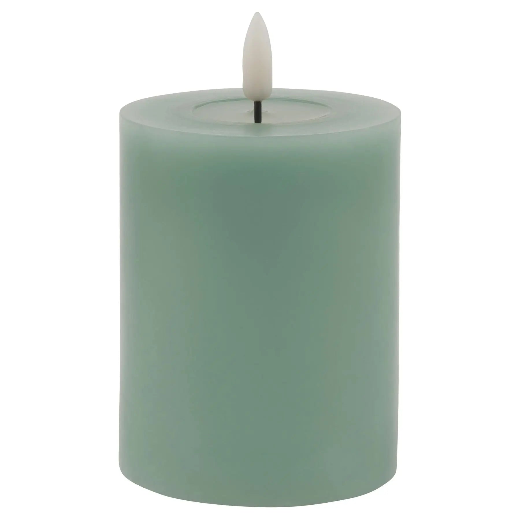 Luxe Collection Melt Effect 3x4 Sage LED Wax Candle Makur Interior