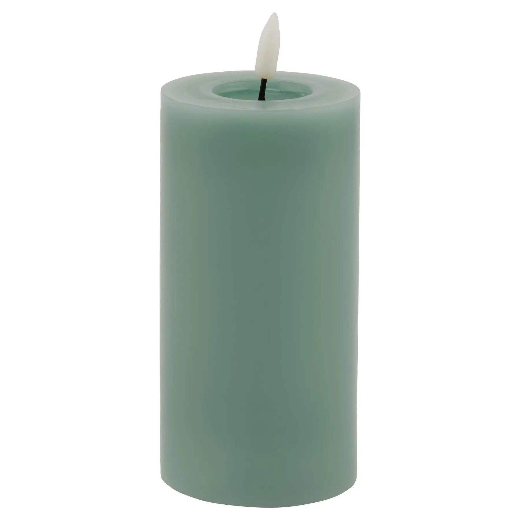 Luxe Collection Melt Effect 3x6 Sage LED Wax Candle Makur Interior