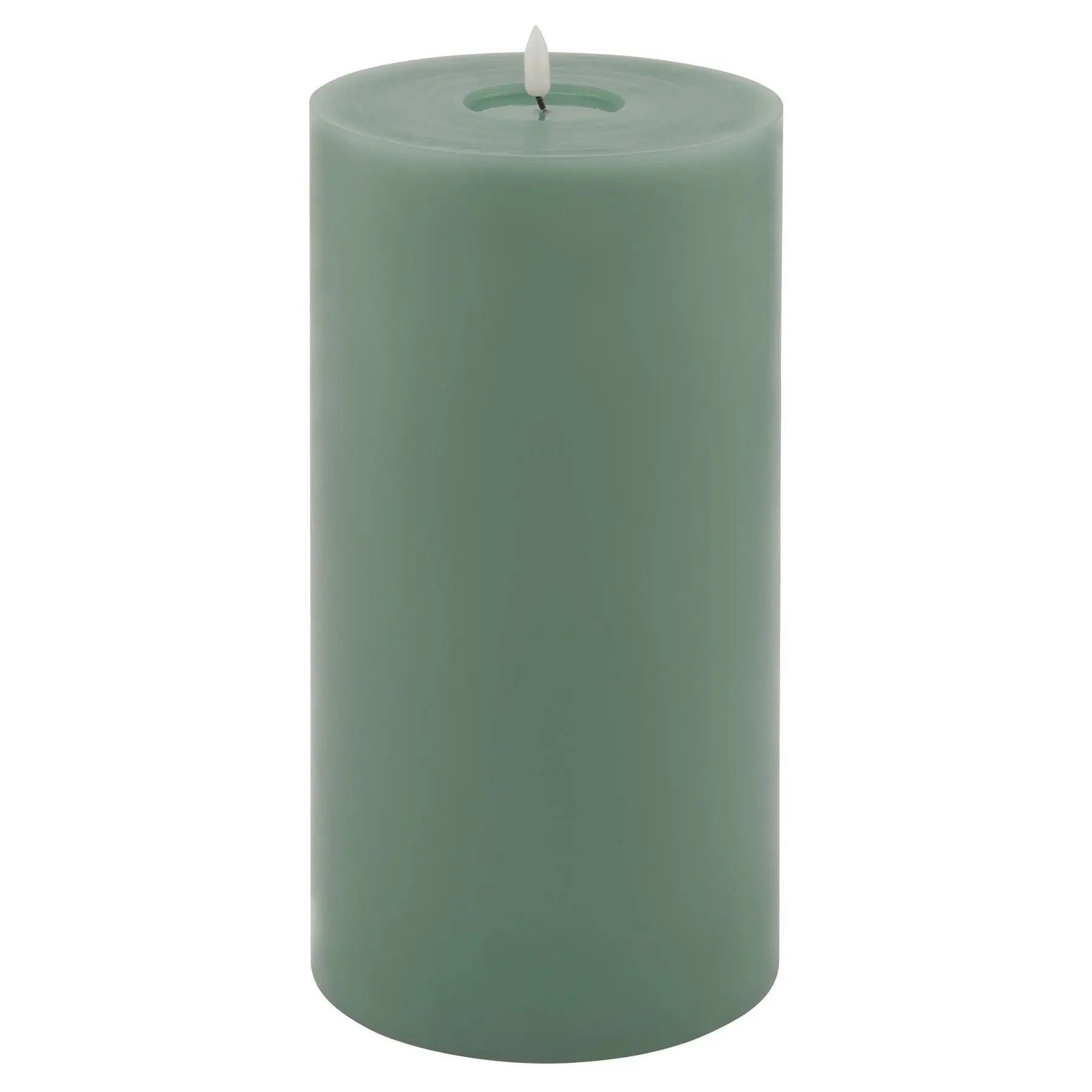 Luxe Collection Melt Effect 6x12 Sage LED Wax Candle Makur Interior