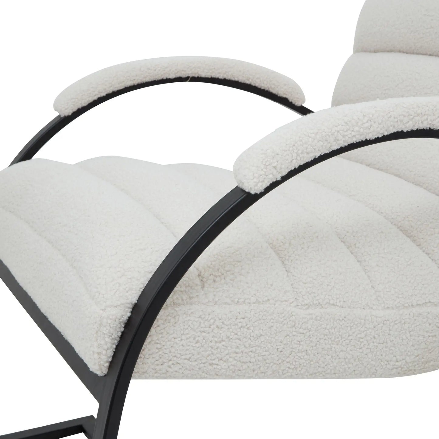 Boucle Ribbed Ark Chair Makur Interior