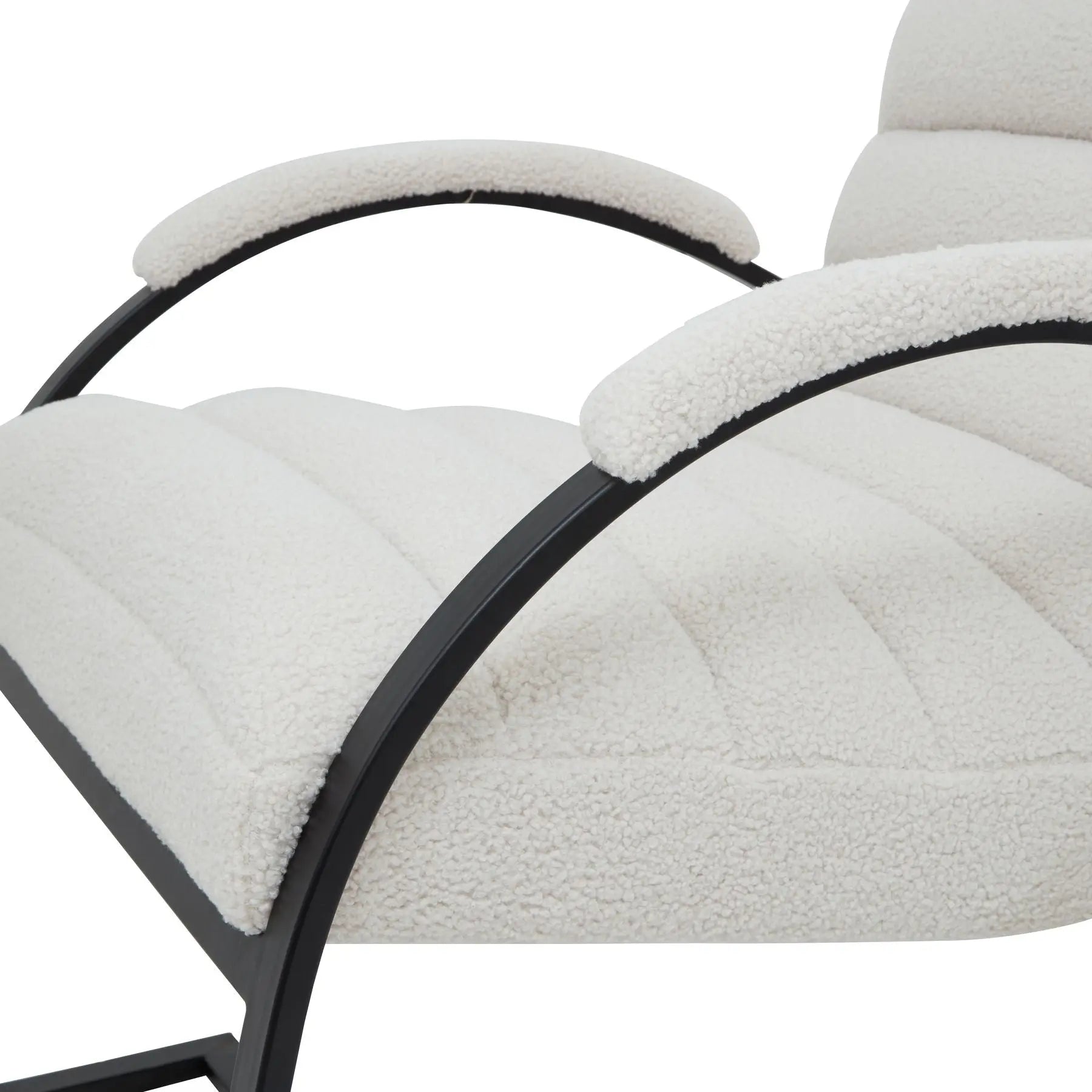 Boucle Ribbed Ark Chair Makur Interior