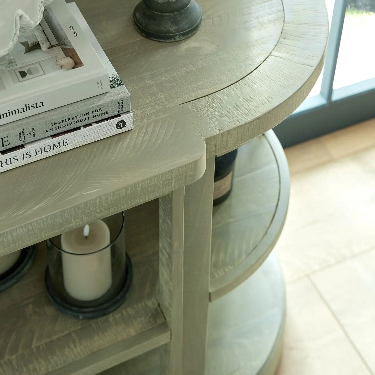 Saltaire Collection 2 Shelf Console Table Makur Interior