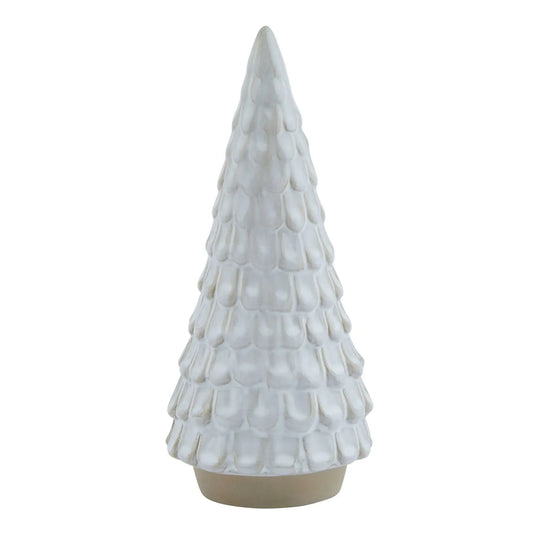 Snowy Ceramic Spruce Tree Makur Interior