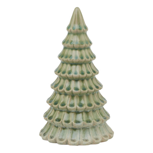 Light Green Ceramic Fir Tree Makur Interior