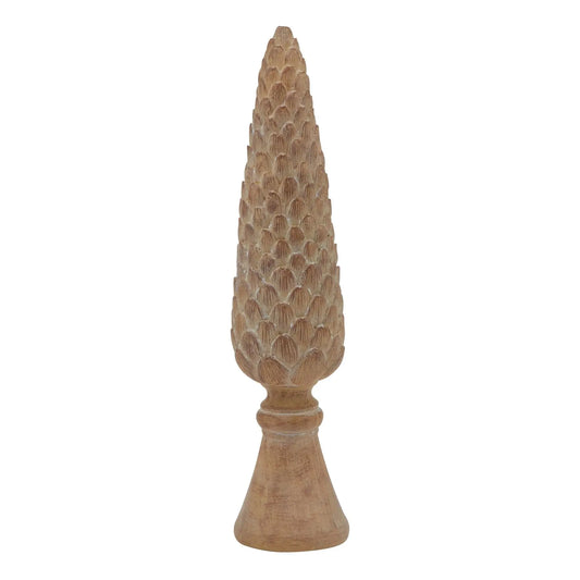 Large Pinecone Sculpture On Base Makur Interior
