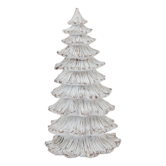 Medium Snowy Fir Tree Sculpture Makur Interior