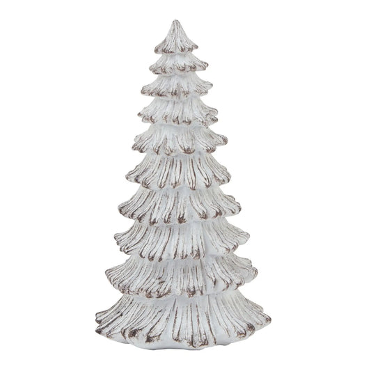 Small Snowy Fir Tree Sculpture Makur Interior