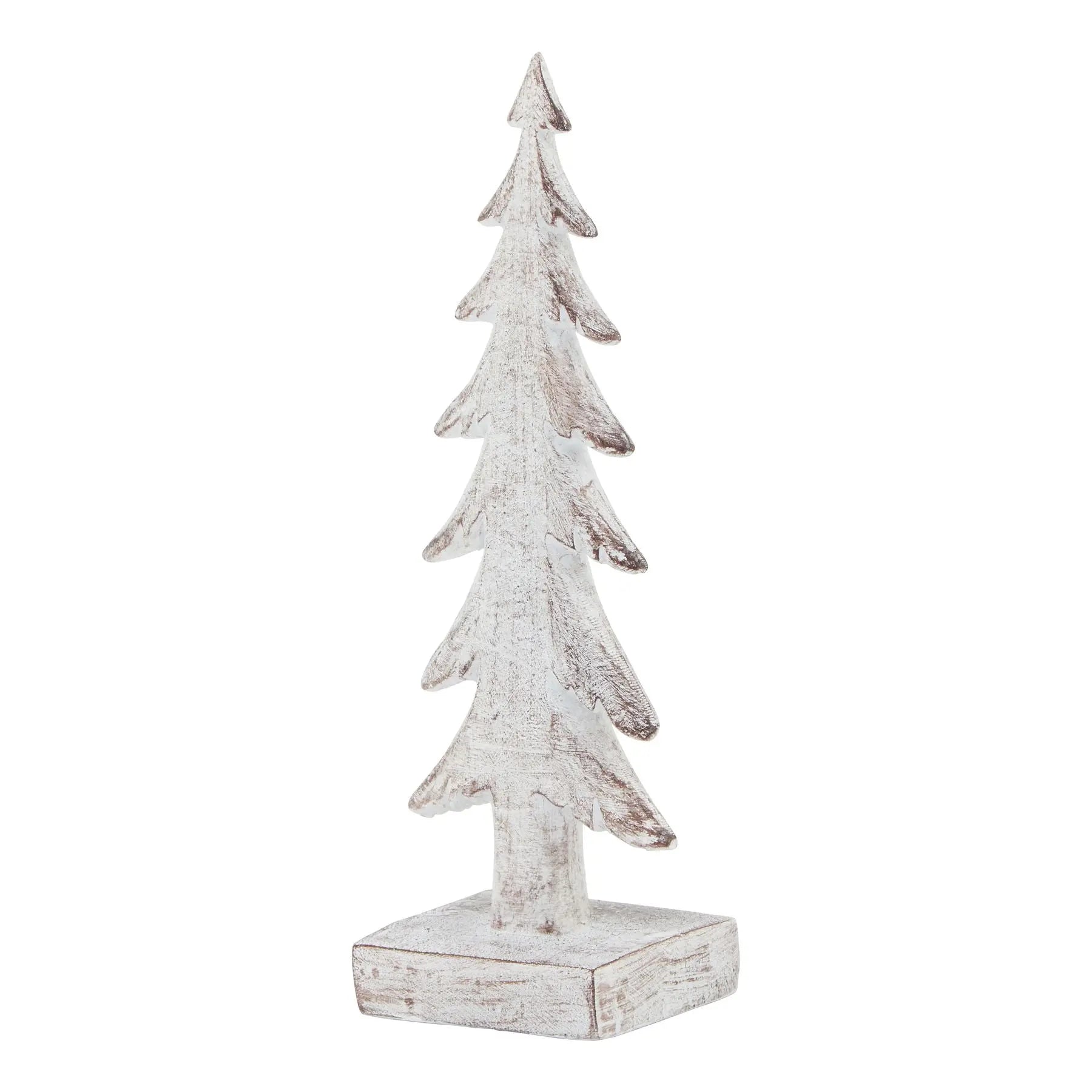Small Snowy Forest Tree Sculpture Makur Interior