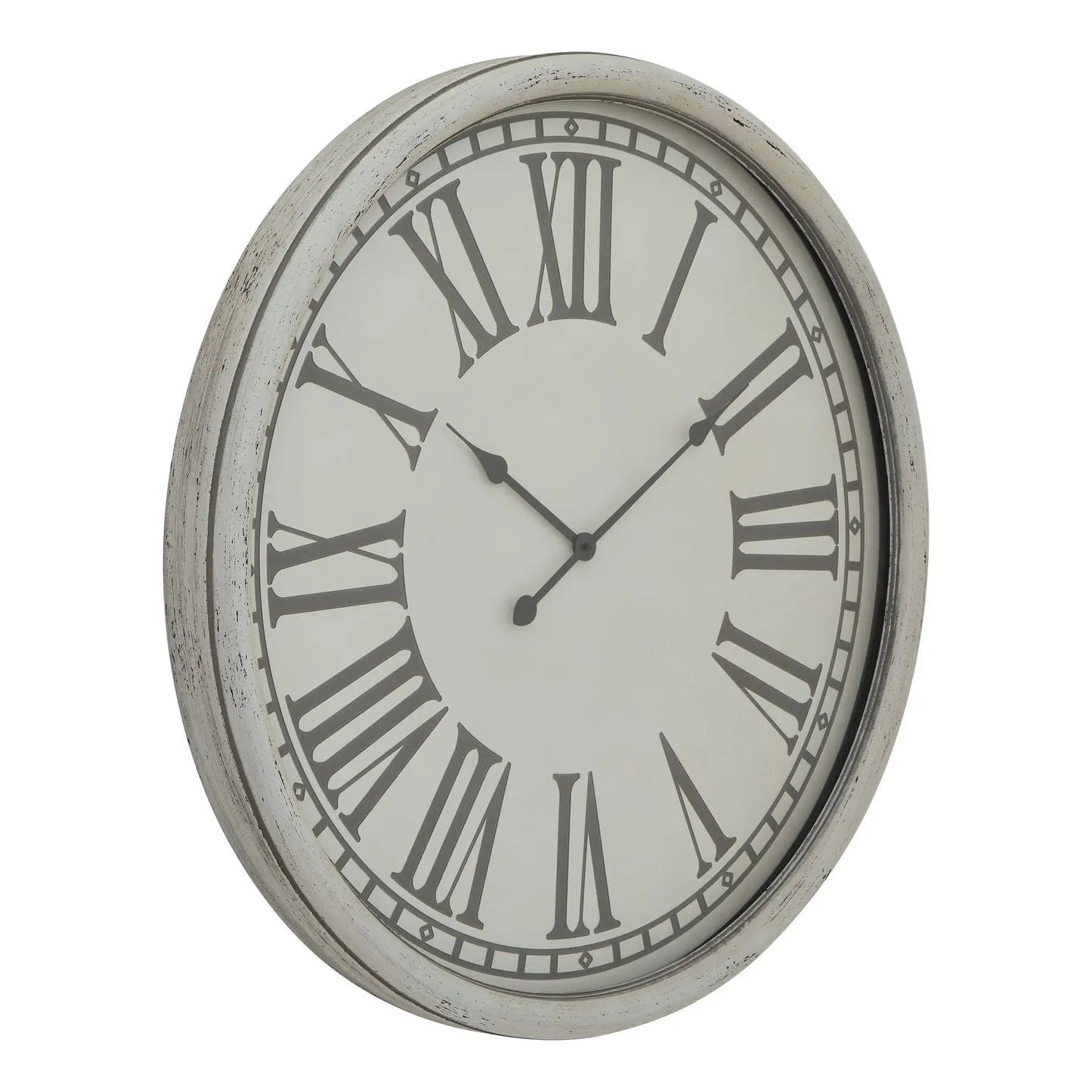 Embossed Wall Clock With Glass Makur Interior