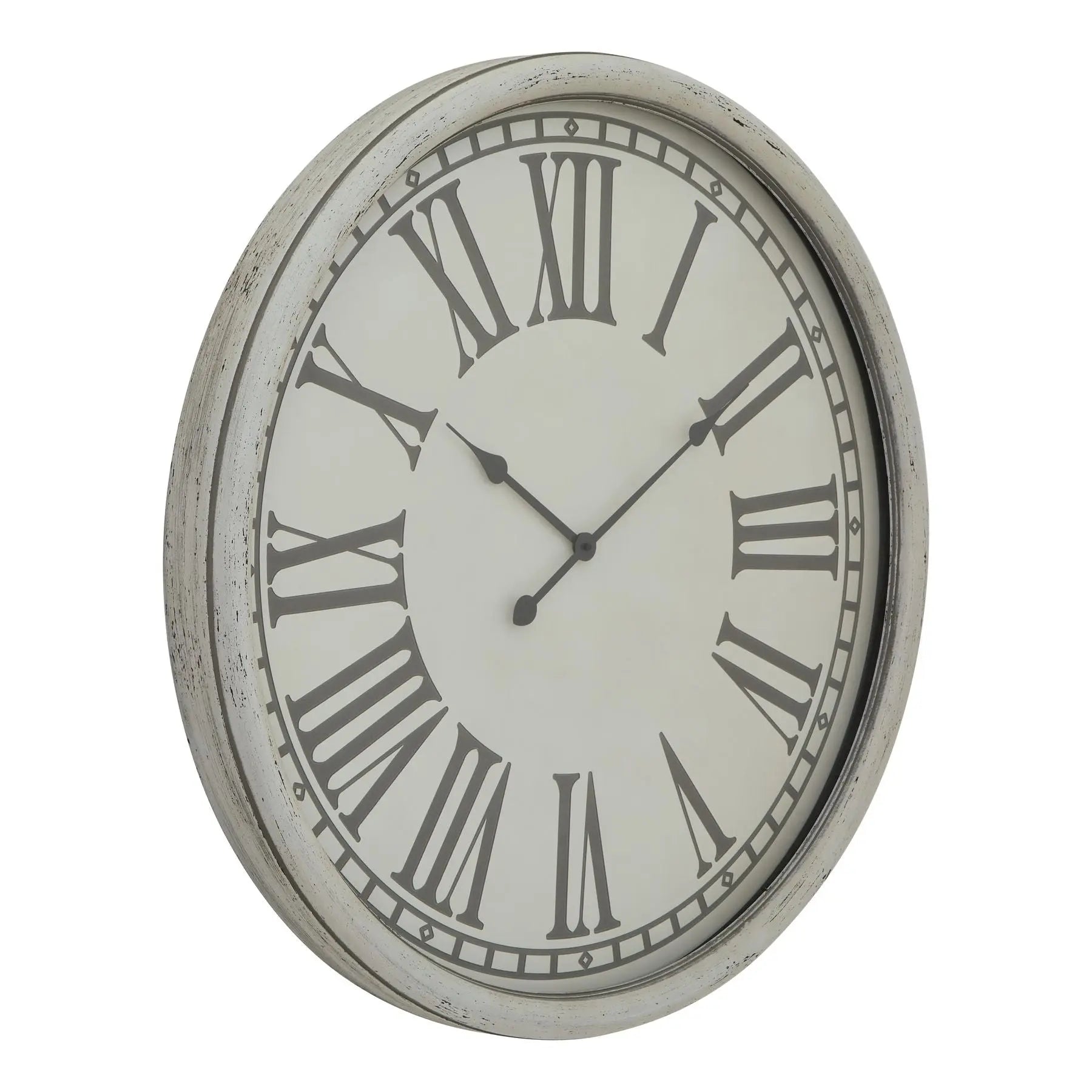 Embossed Wall Clock With Glass Makur Interior
