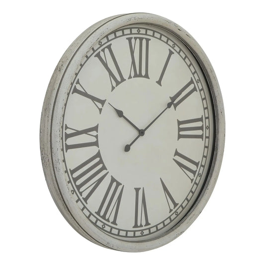 Embossed Wall Clock With Glass Makur Interior