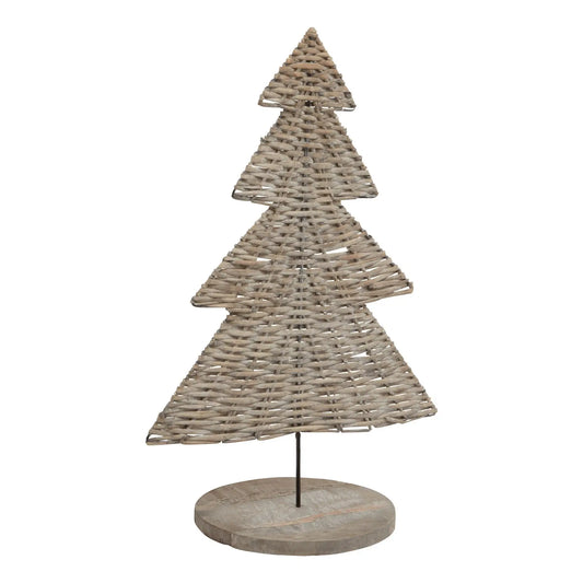 The Noel Collection Large Wicker Tree Ornament Makur Interior