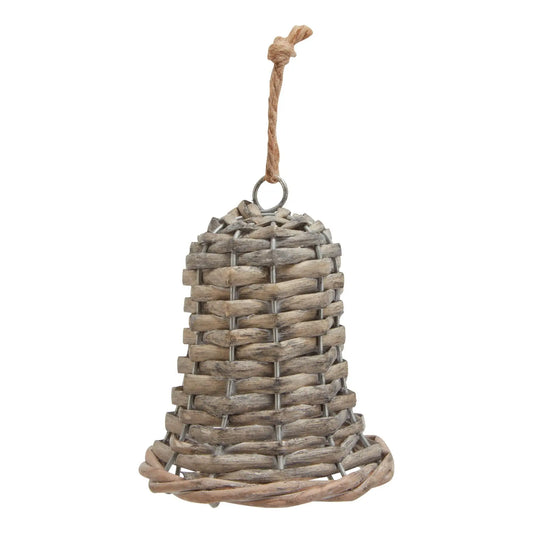 The Noel Collection Small Wicker Bell Decoration Makur Interior