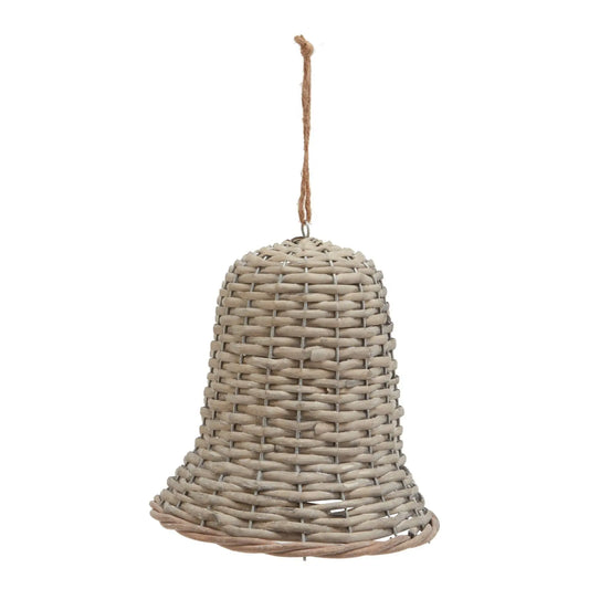 The Noel Collection Extra Large Wicker Bell Decoration Makur Interior