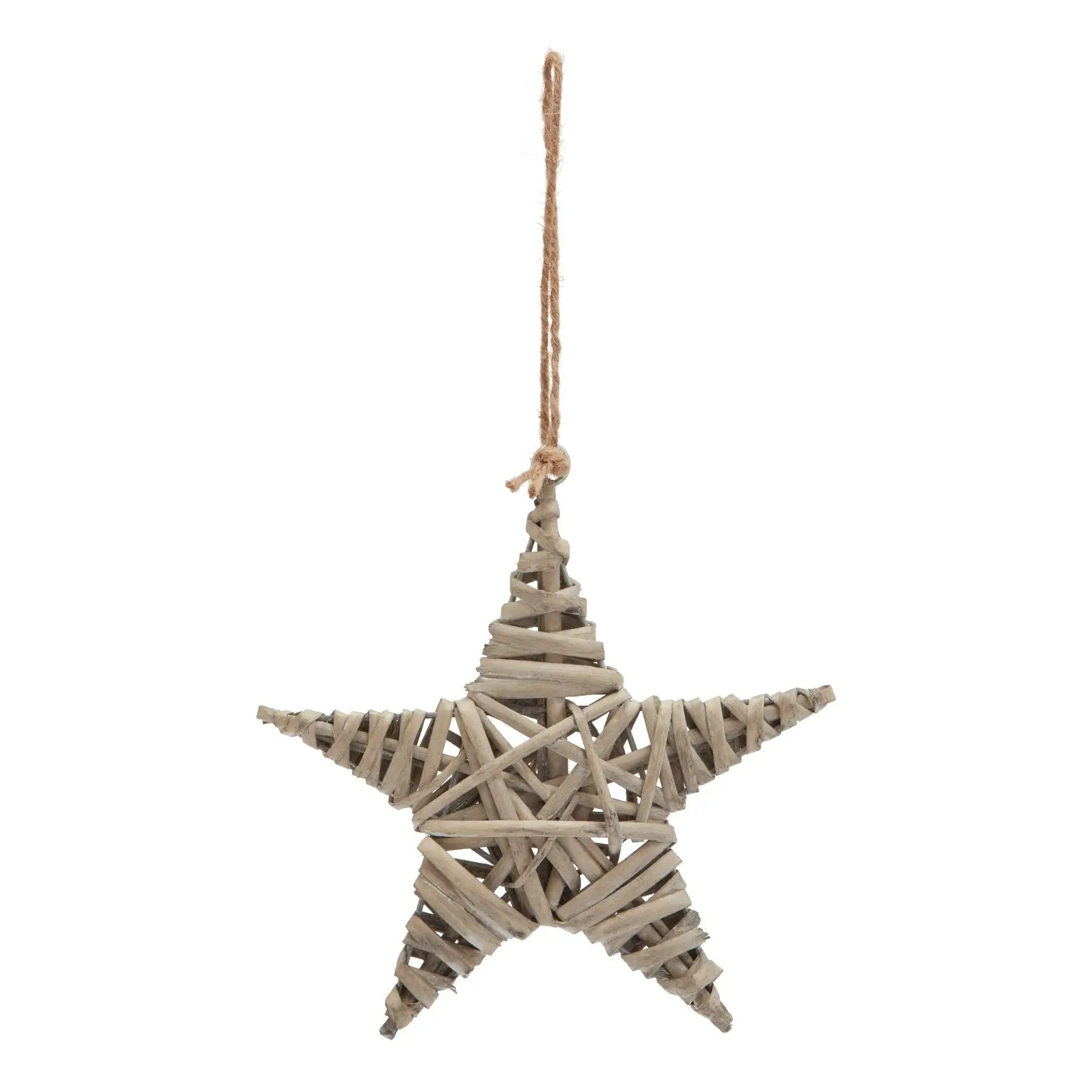 The Noel Collection Medium Wicker Star Decoration Makur Interior