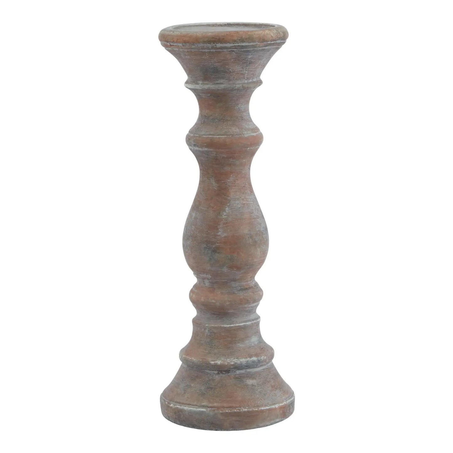 Siena Brown  Column Candle Holder Makur Interior