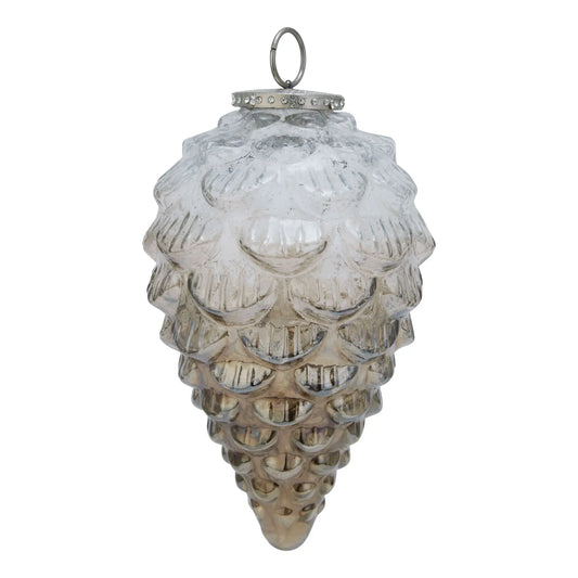 Coffee Ombre Collection Pine Cone Bauble Makur Interior