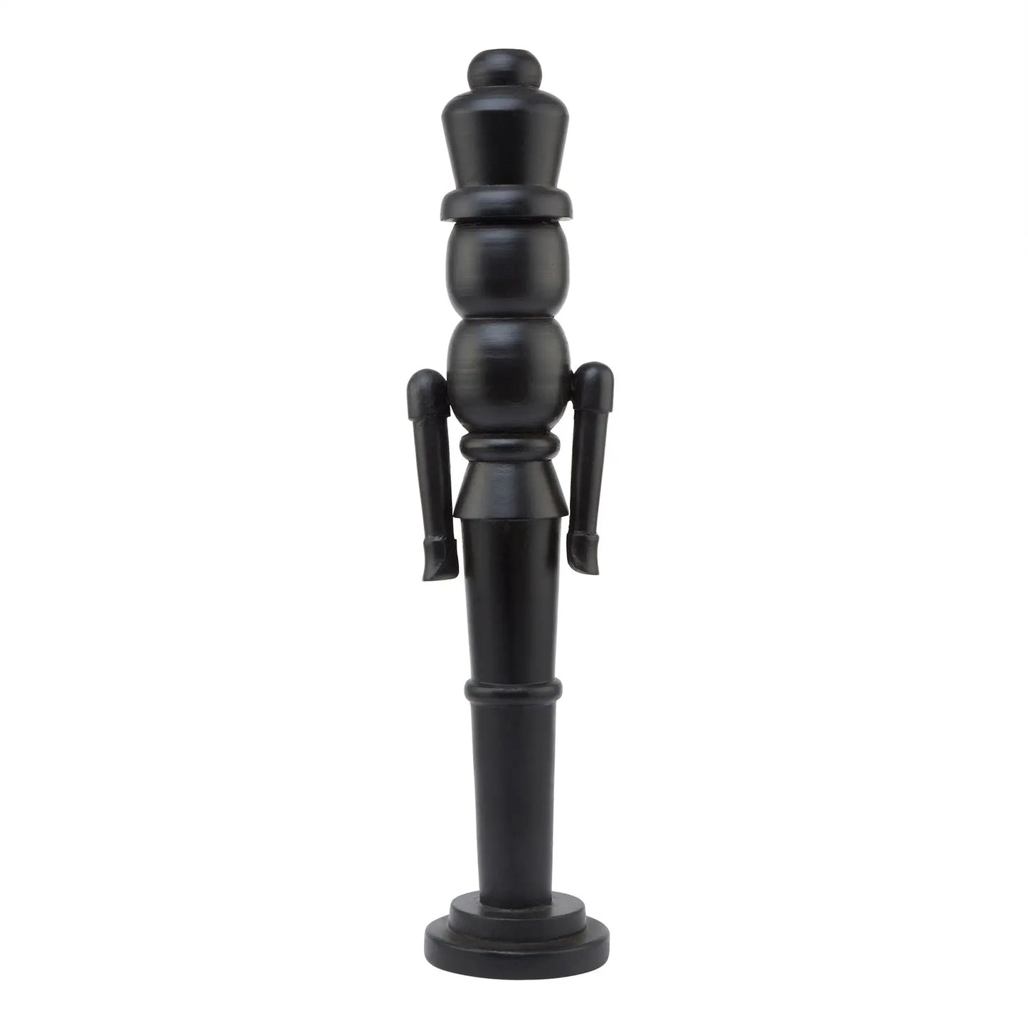 Minimalist Black Wooden Large Nutcracker Decoration Makur Interior