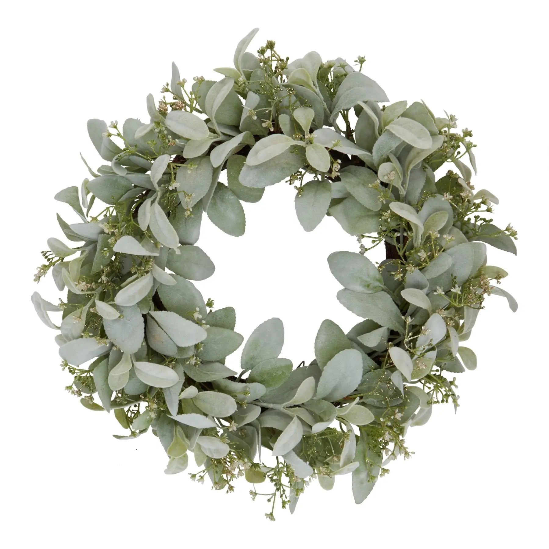 Winter Wreath With Lambs Ear And Wax Flower Makur Interior