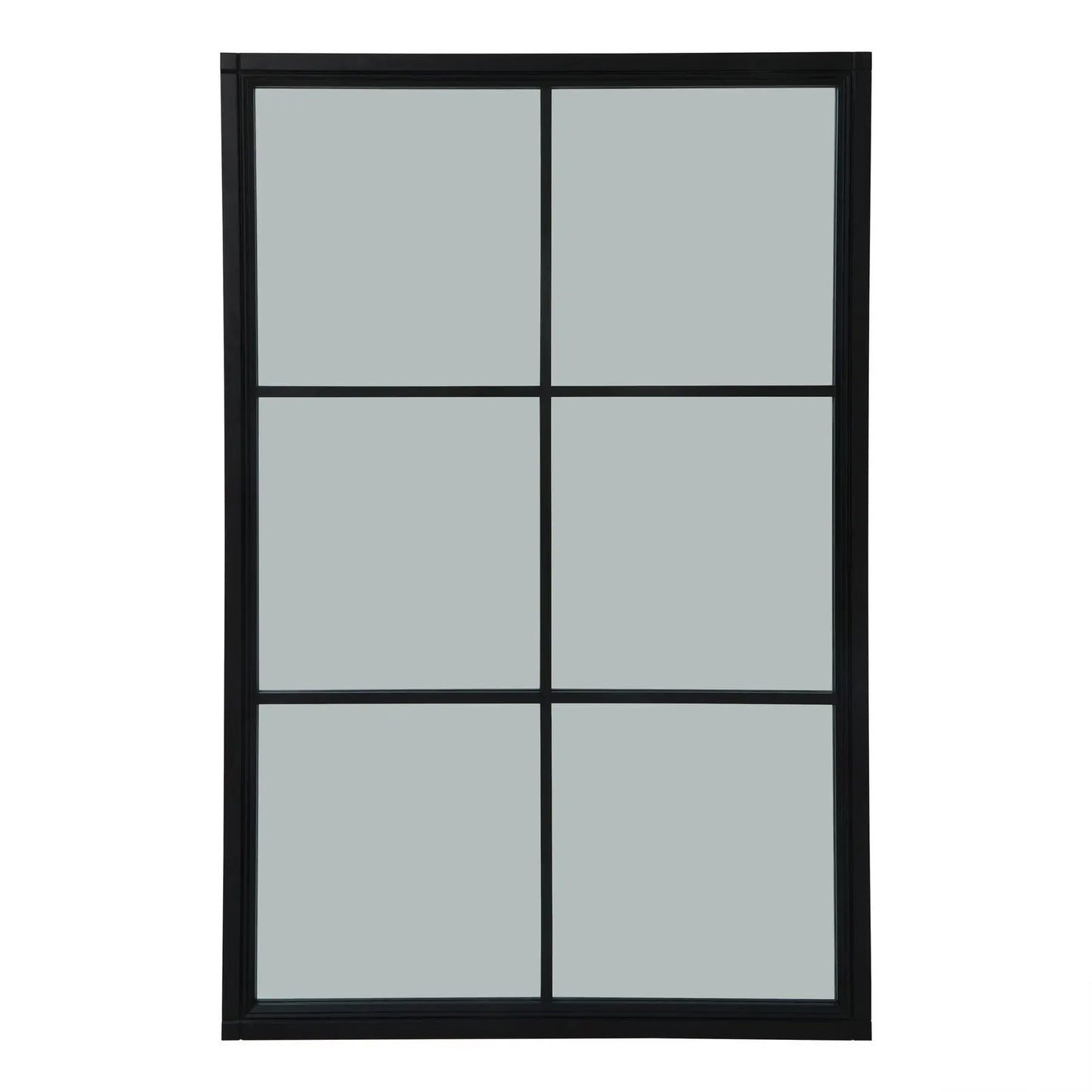 Black Wood XL Window Mirror Makur Interior