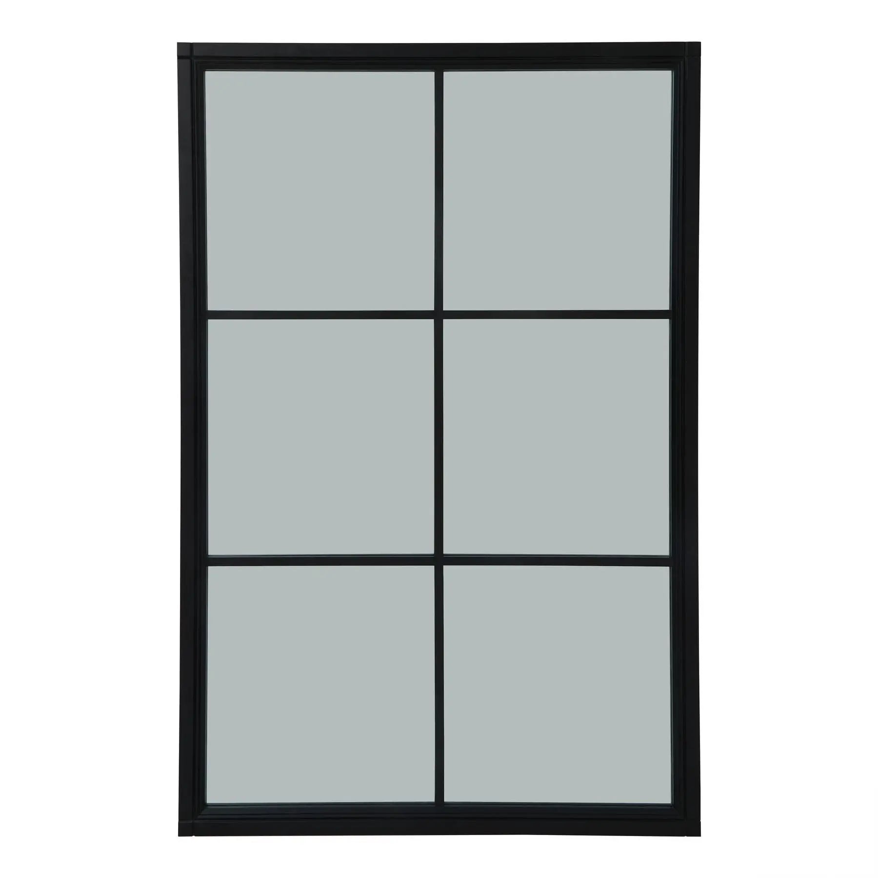 Black Wood XL Window Mirror Makur Interior
