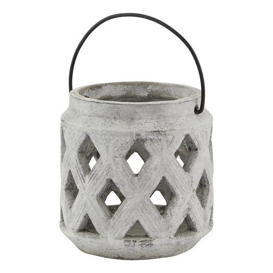 Athena Stone Lattice Lantern Makur Interior