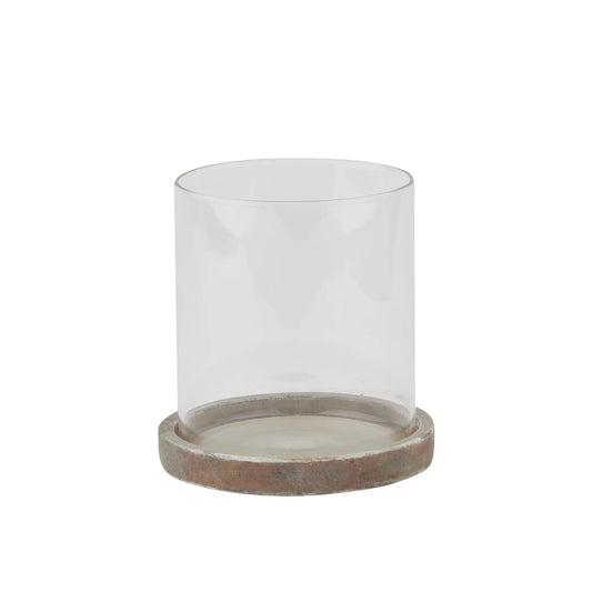 Siena Brown Hurricane Lantern Makur Interior