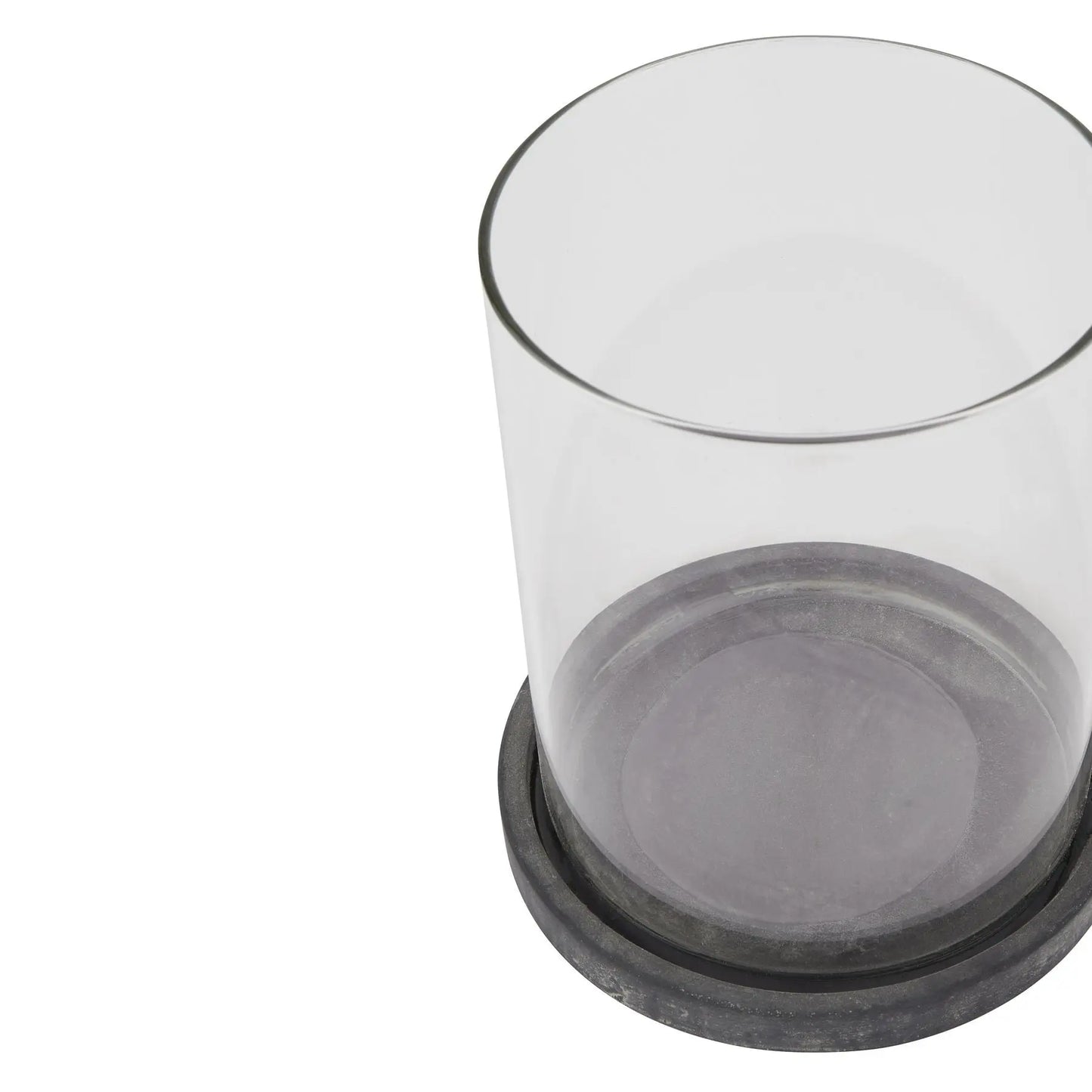 Amalfi Grey Large Hurricane Lantern Makur Interior