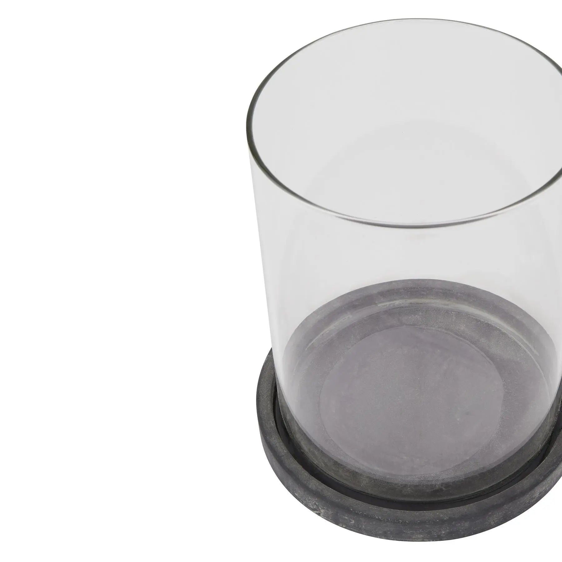 Amalfi Grey Large Hurricane Lantern Makur Interior