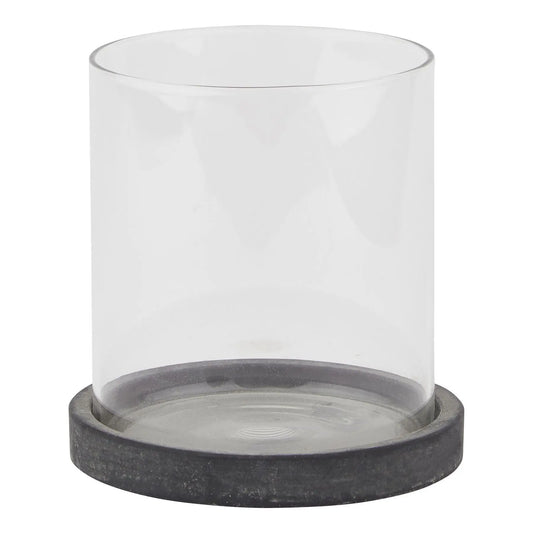 Amalfi Grey Hurricane Lantern Makur Interior