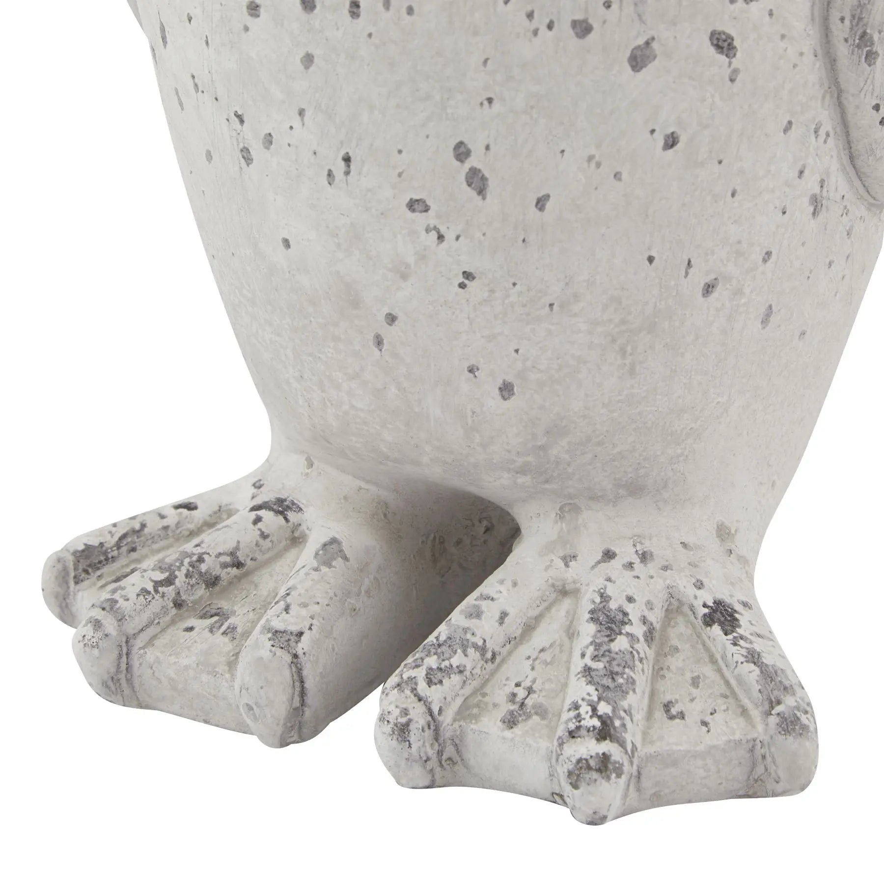 Small Grey Stone Effect Penguin Statue