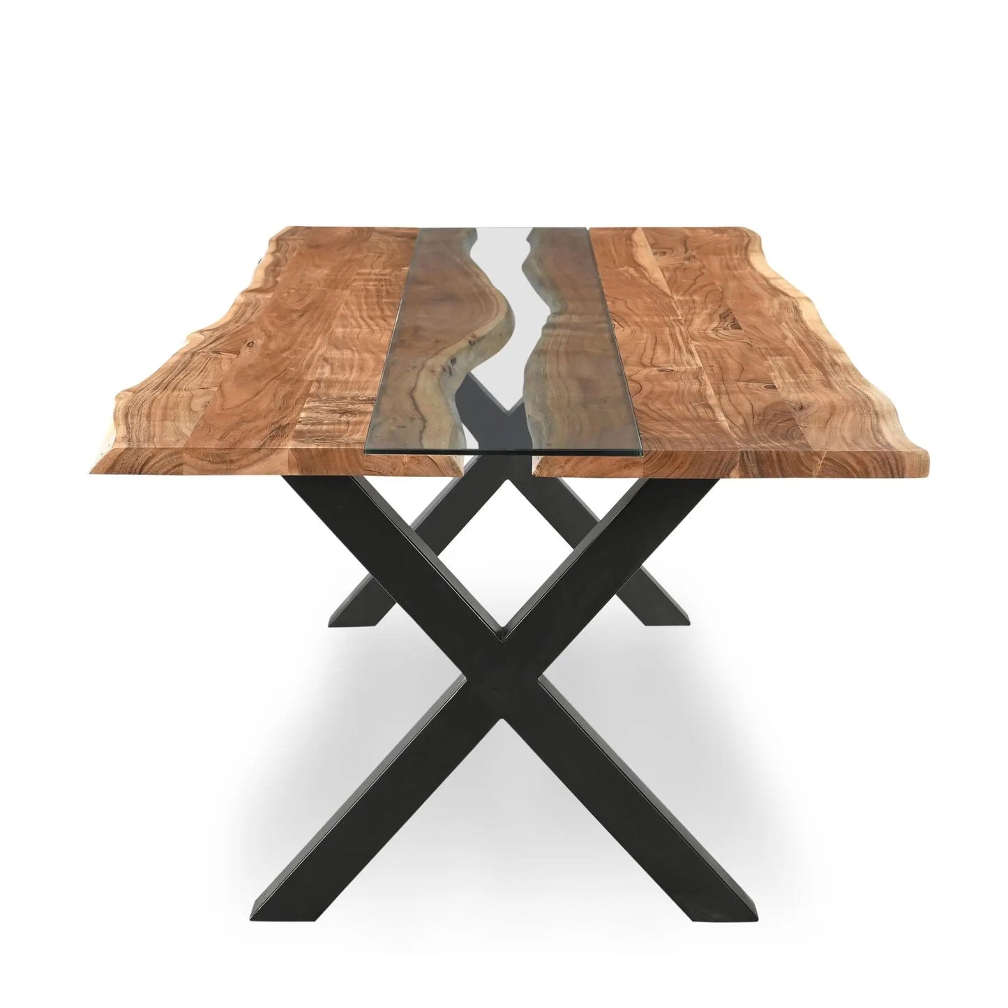 Live Edge Collection Large River Dining Table Makur Interior