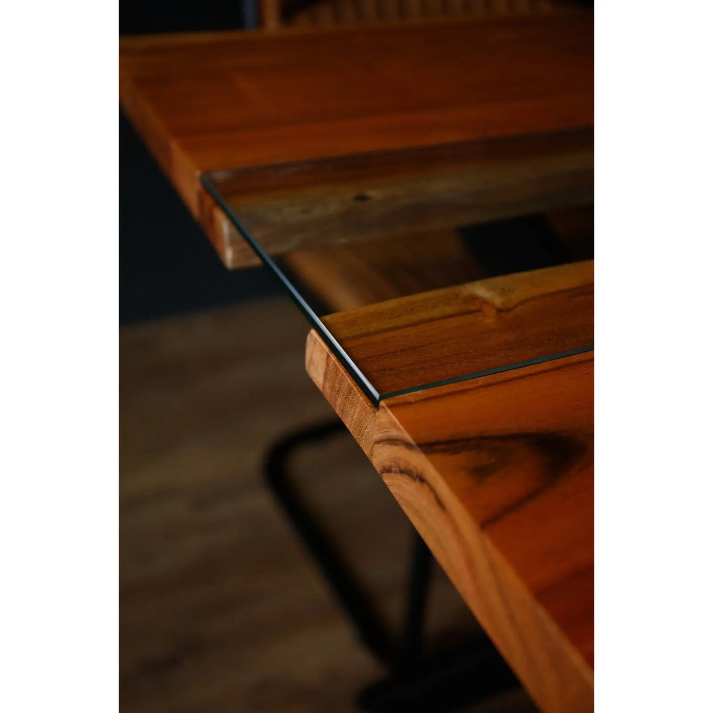 Live Edge Collection Square River Dining Table Makur Interior