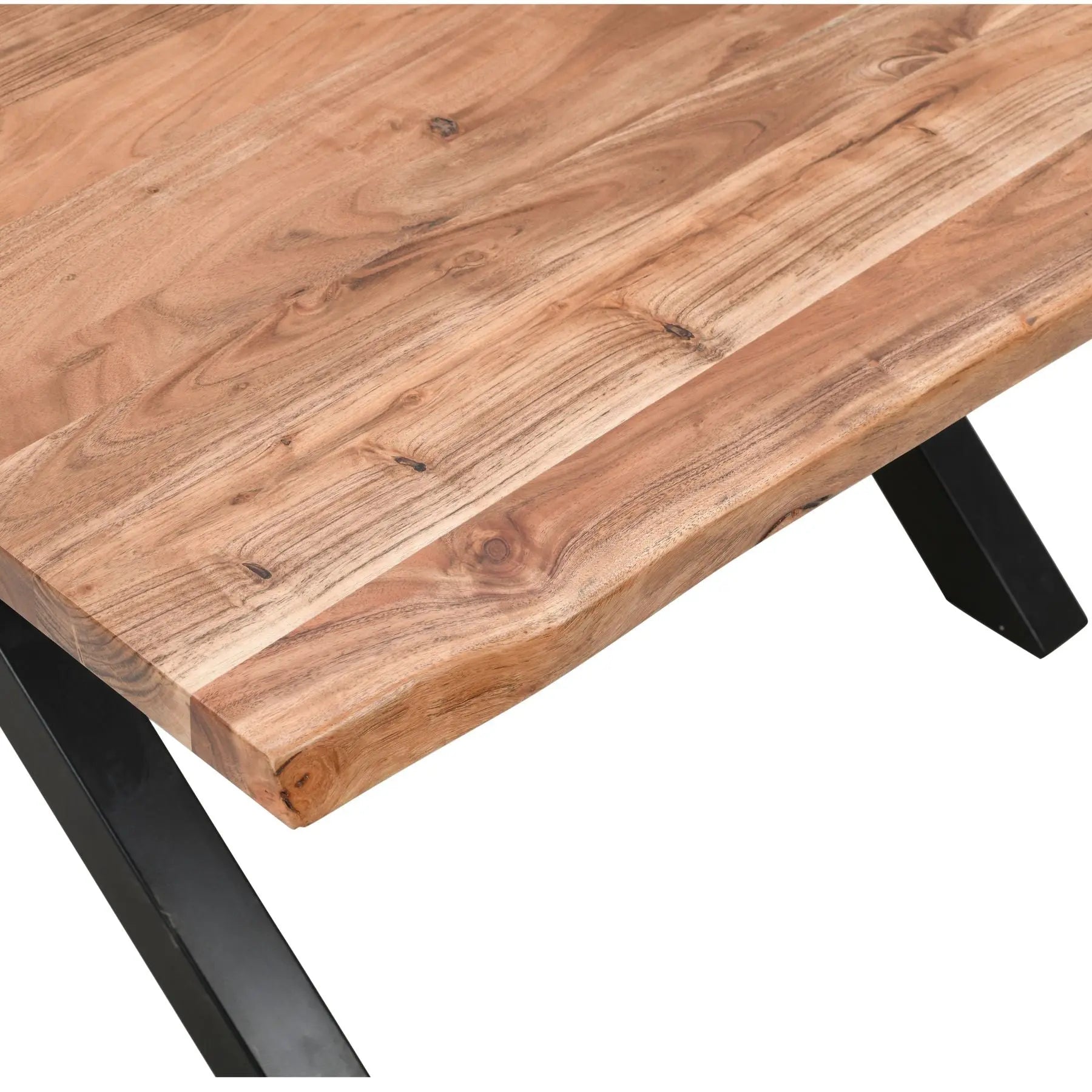 Live Edge Collection Large Square Dining Table Makur Interior