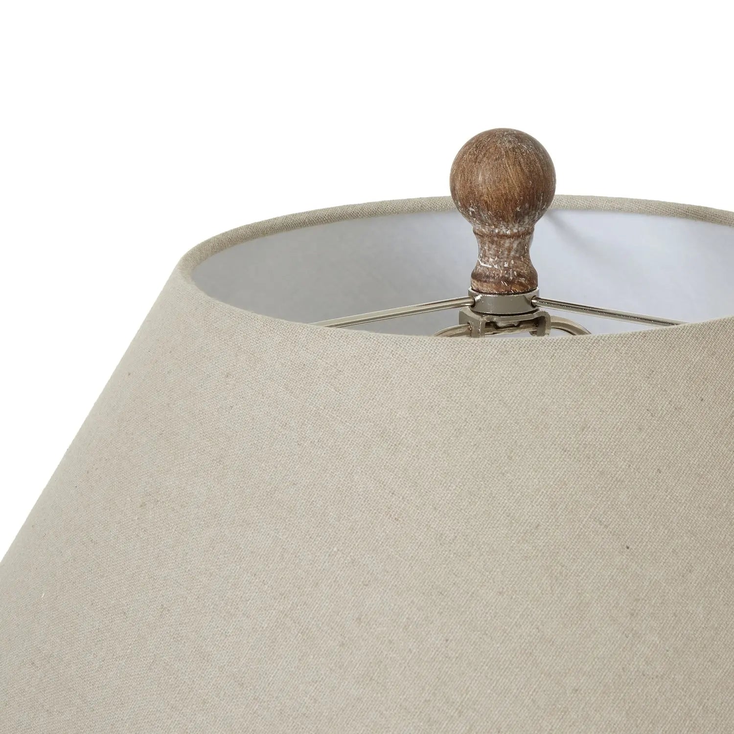 Saturn Table Lamp With Linen Shade Makur Interior
