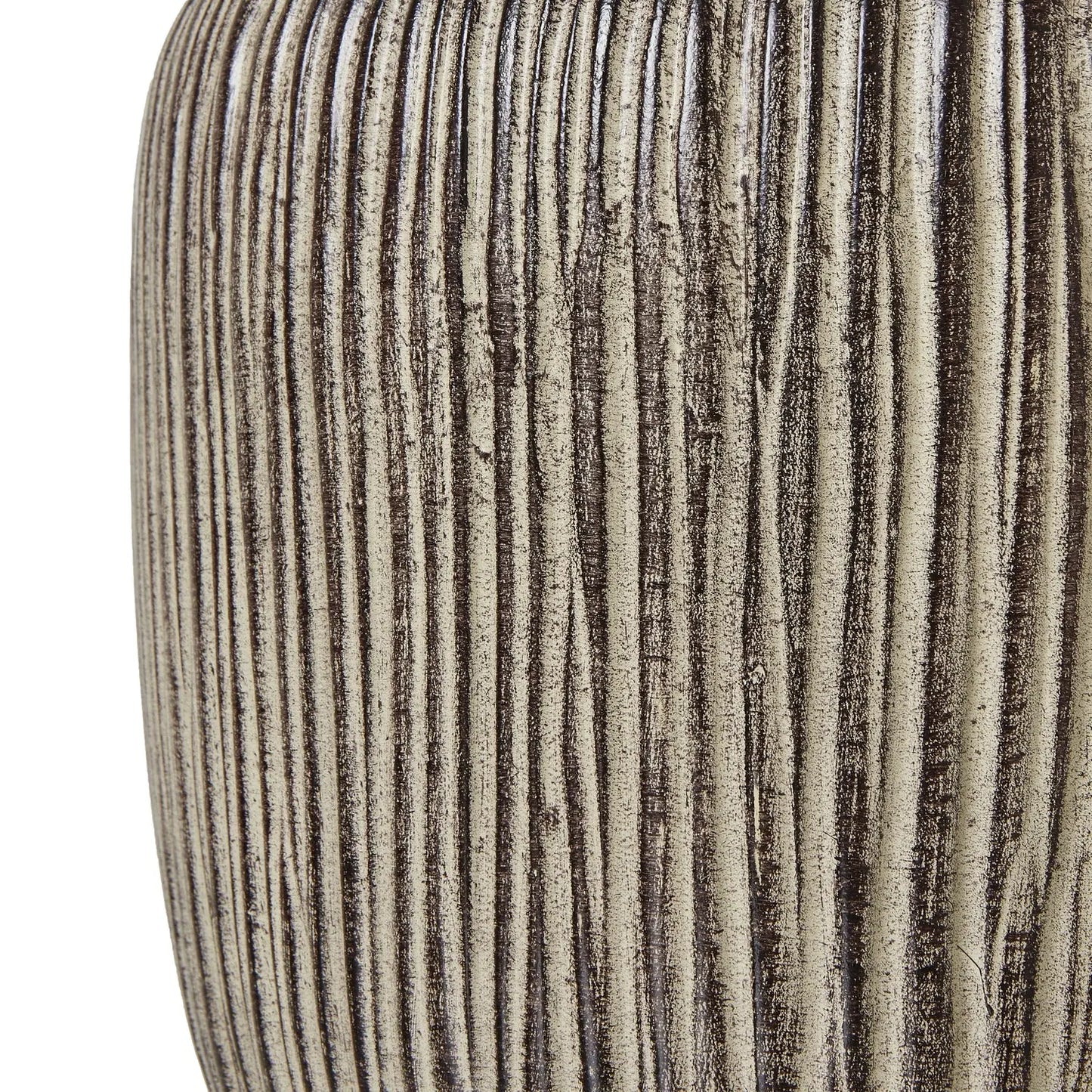 Ochre Carved Textured Table Lamp With Linen Shade Makur Interior