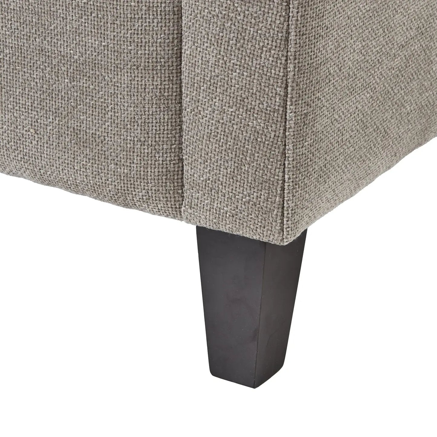 Vesper Taupe Cushion Back Snuggle Chair Makur Interior