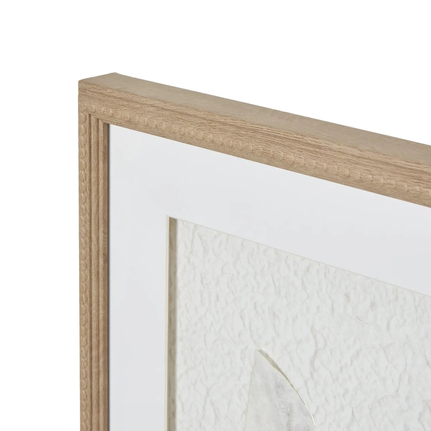 Solli White Feathers Art Mounted In Beaded Frame Makur Interior